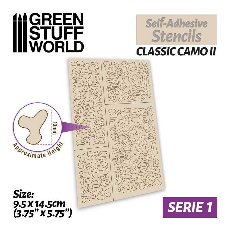 GSW Self-adhesive stencils - Classic Camo 2