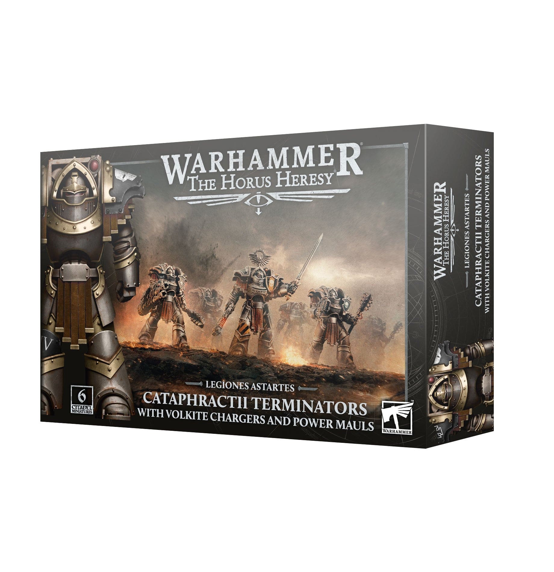 Horus Heresy: Legiones Astartes Cataphractii Terminators with Volkite Chargers and Power Mauls