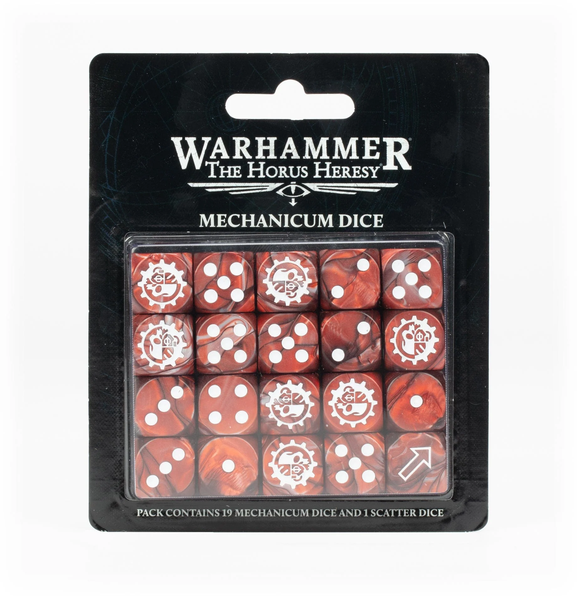 Horus Heresy Mechanicum dice set
