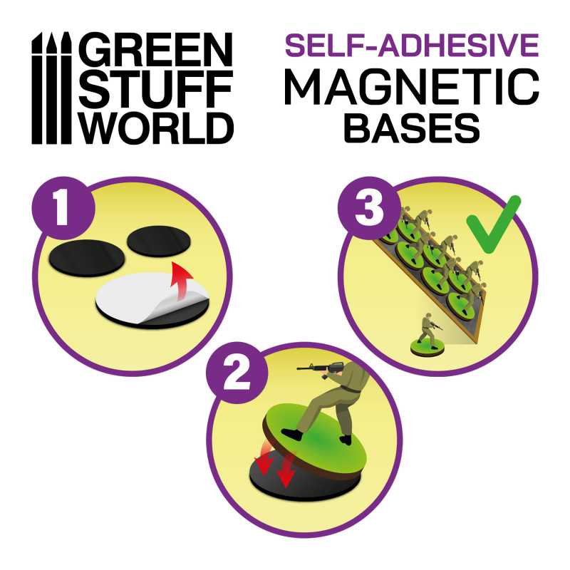 GSW Magnetic Adhesive Sheets - Precut Sizes - 30mm - Image 2