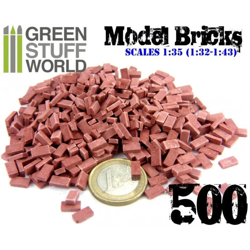 GSW Miniature Model Bricks - Ceramic Red x500
