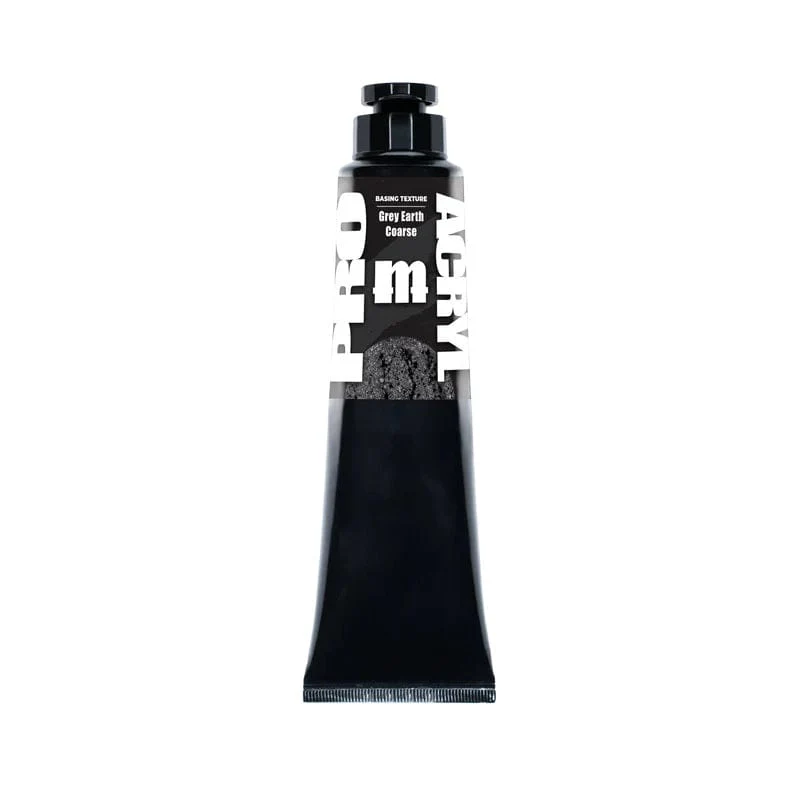 Monument Hobbies Pro Acryl Basing Texture Tube - Grey Earth Coarse 120ml