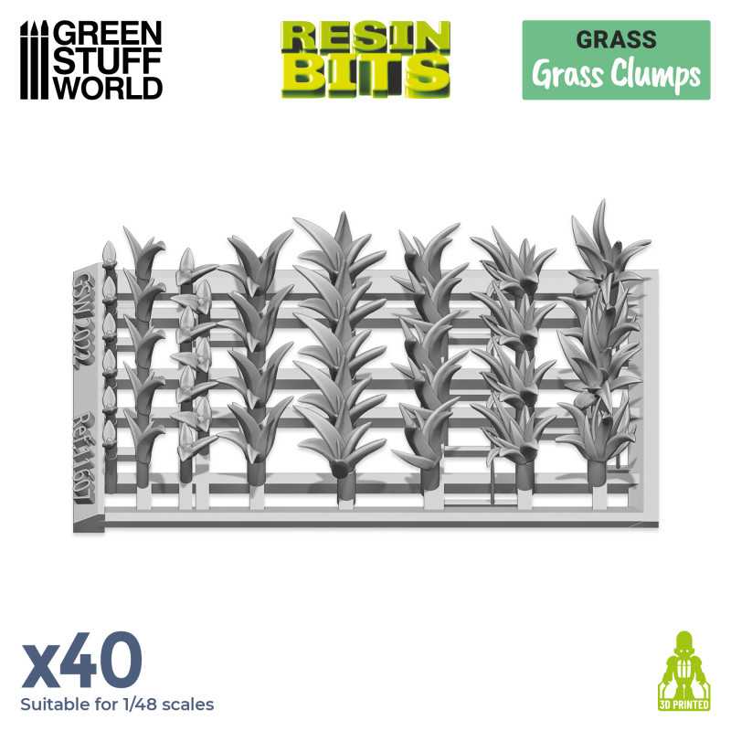 GSW Resin Basing Set - Grass Clumps - Image 2