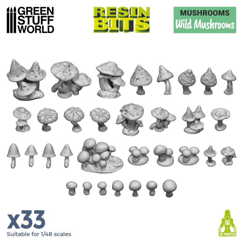 GSW Resin Basing Set - Wild Mushrooms