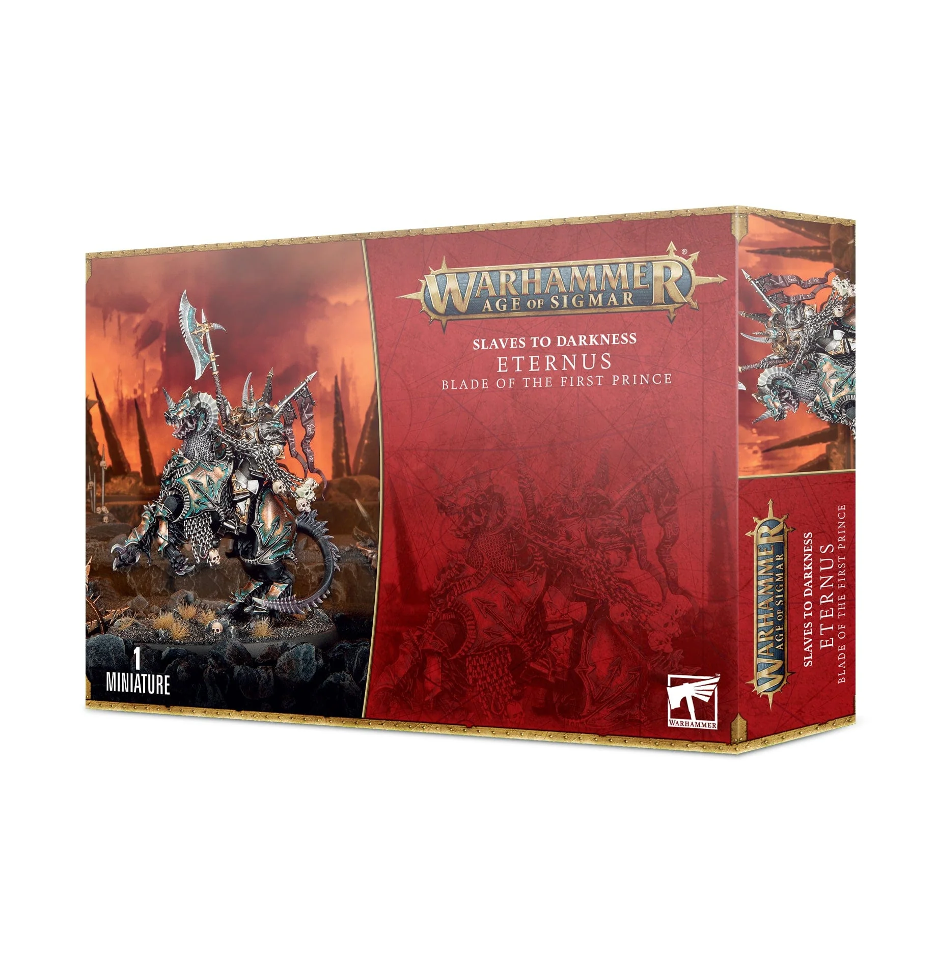 Slaves to Darkness Eternus, Blade of the First Prince / Chaos Lord on Daemonic Mount