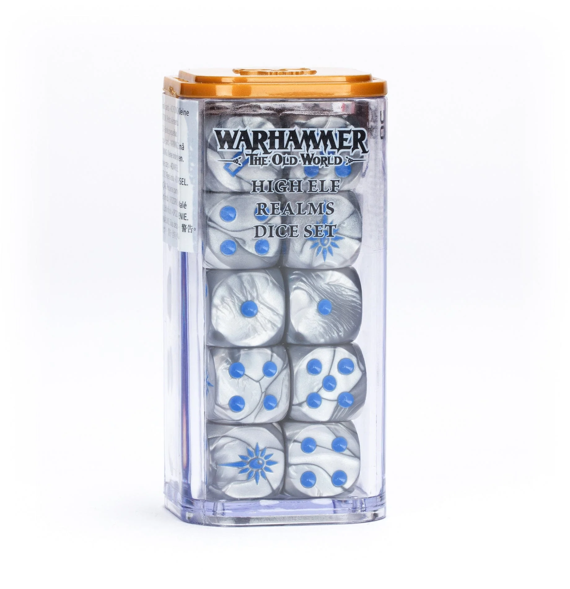 The Old World High Elf Realms dice set