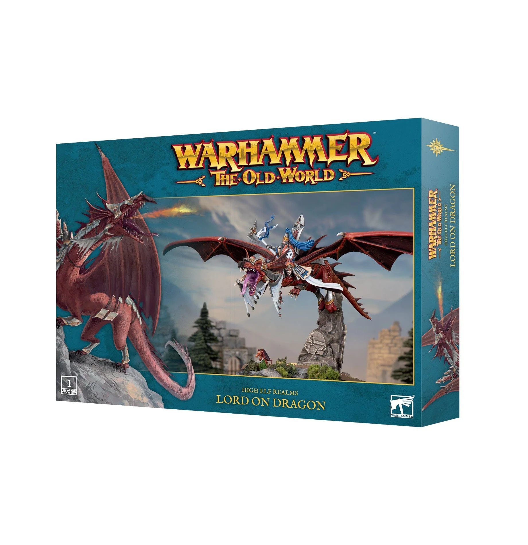 The Old World High Elf Realms Lord on Dragon