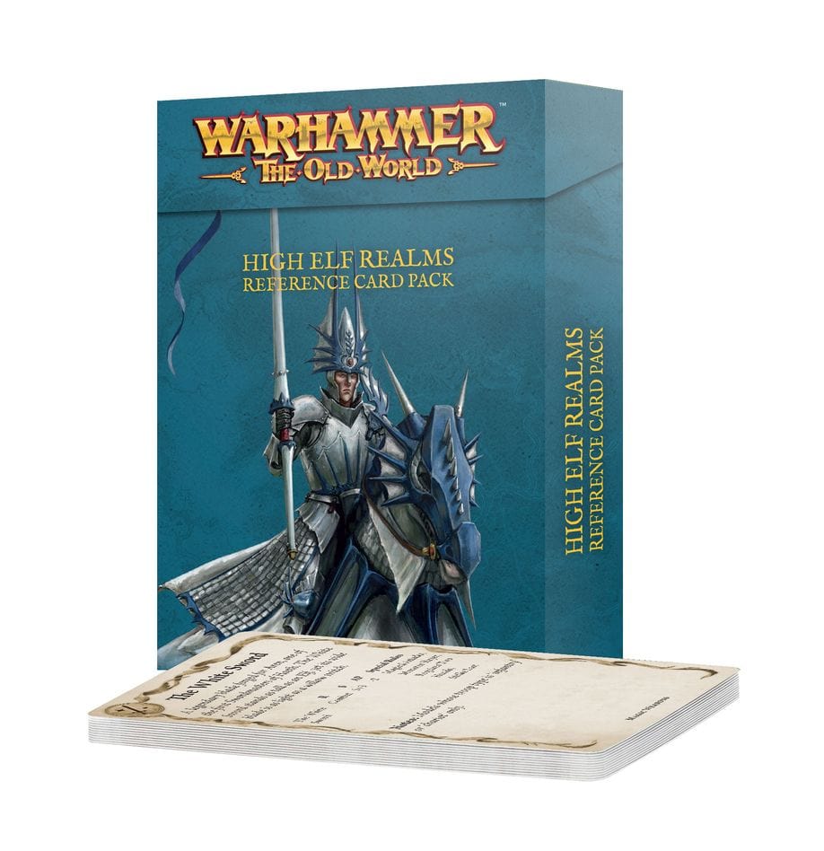 The Old World High Elf Realms Reference Cards