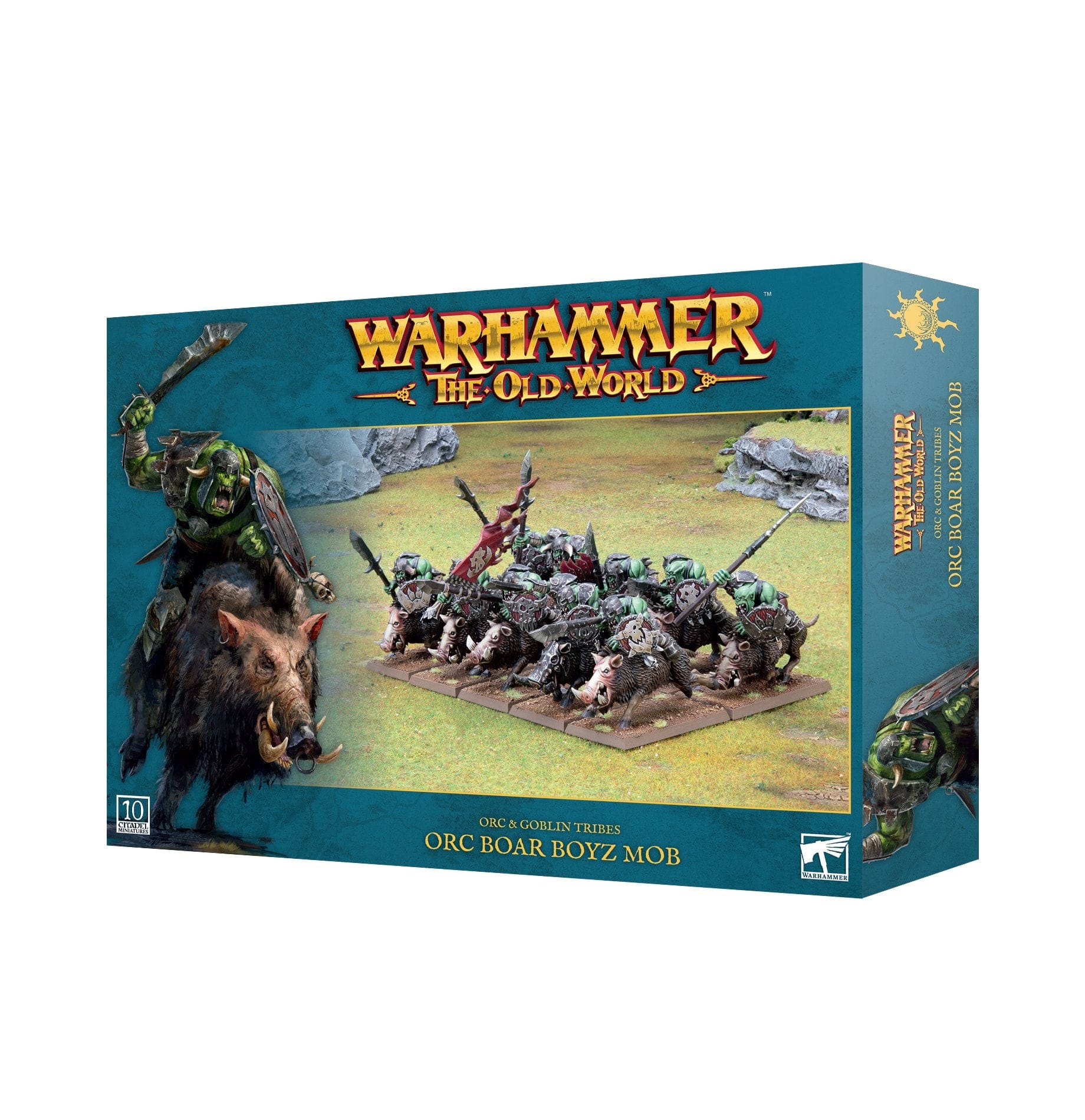 The Old World Orc & Goblin Tribes: Orc Boar Boyz Mob