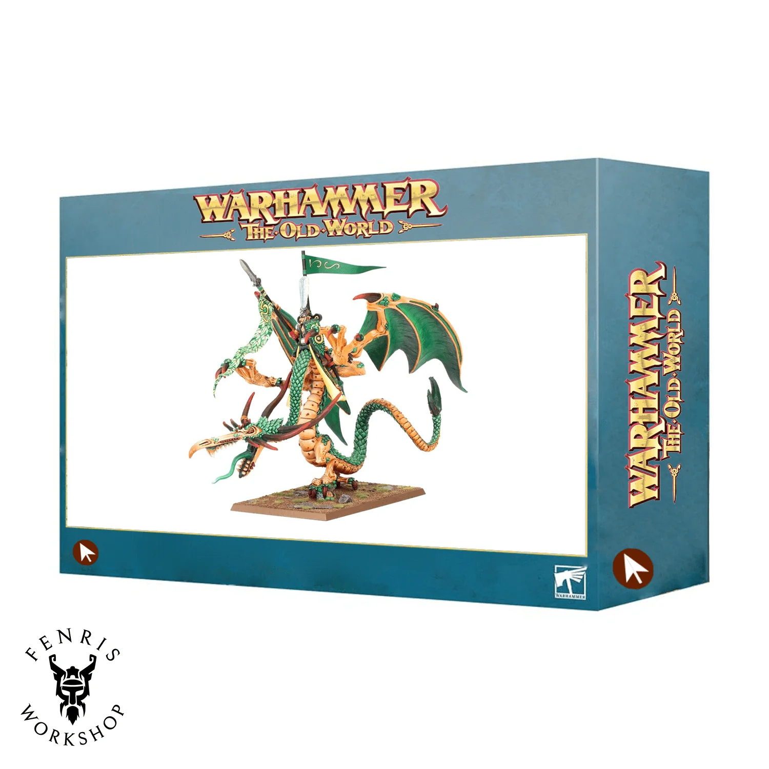 The Old World Wood Elf Realms Noble on Forest Dragon