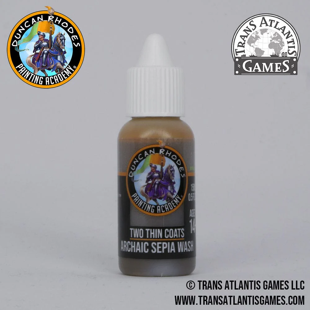 Two Thin Coats by Duncan Rhodes 15ml - Archaic Sepia Wash