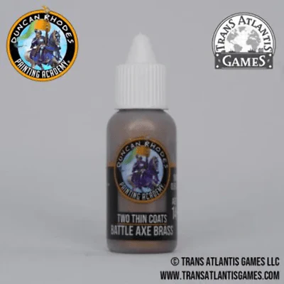 Two Thin Coats by Duncan Rhodes 15ml - Battle Axe Brass