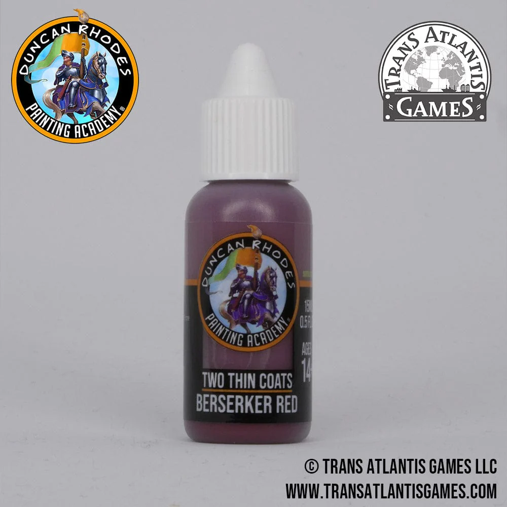 Two Thin Coats by Duncan Rhodes 15ml - Berserker Red