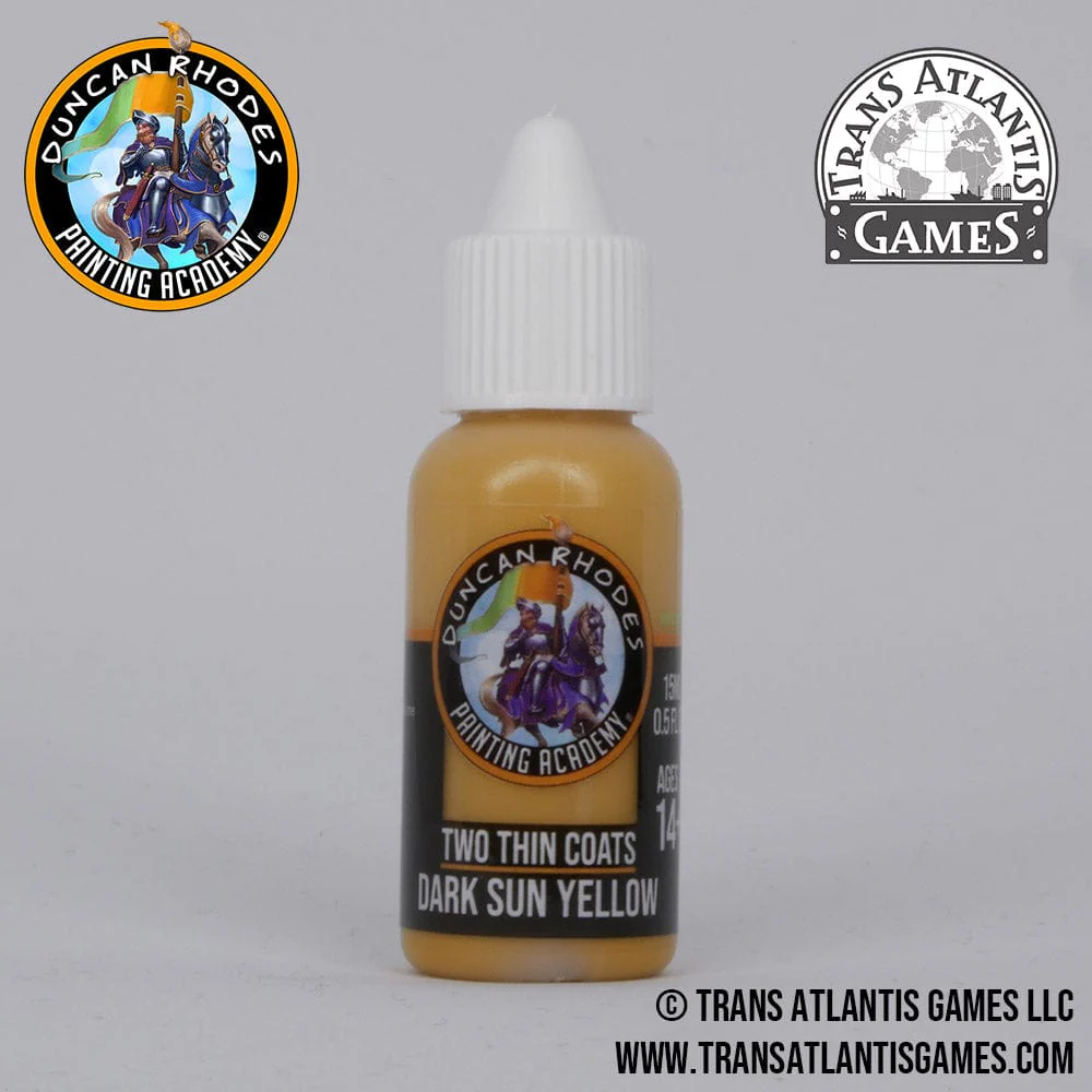 Two Thin Coats by Duncan Rhodes 15ml - Dark Sun Yellow