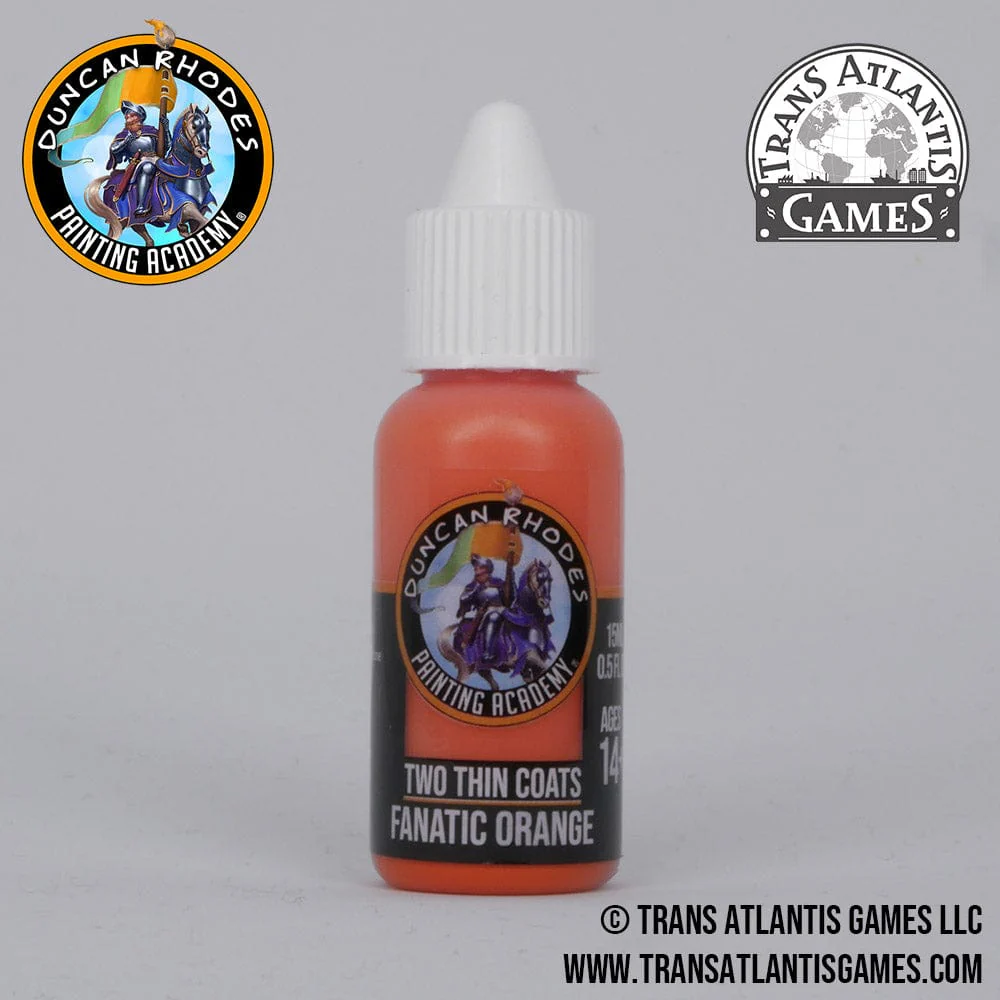 Two Thin Coats by Duncan Rhodes 15ml - Fanatic Orange