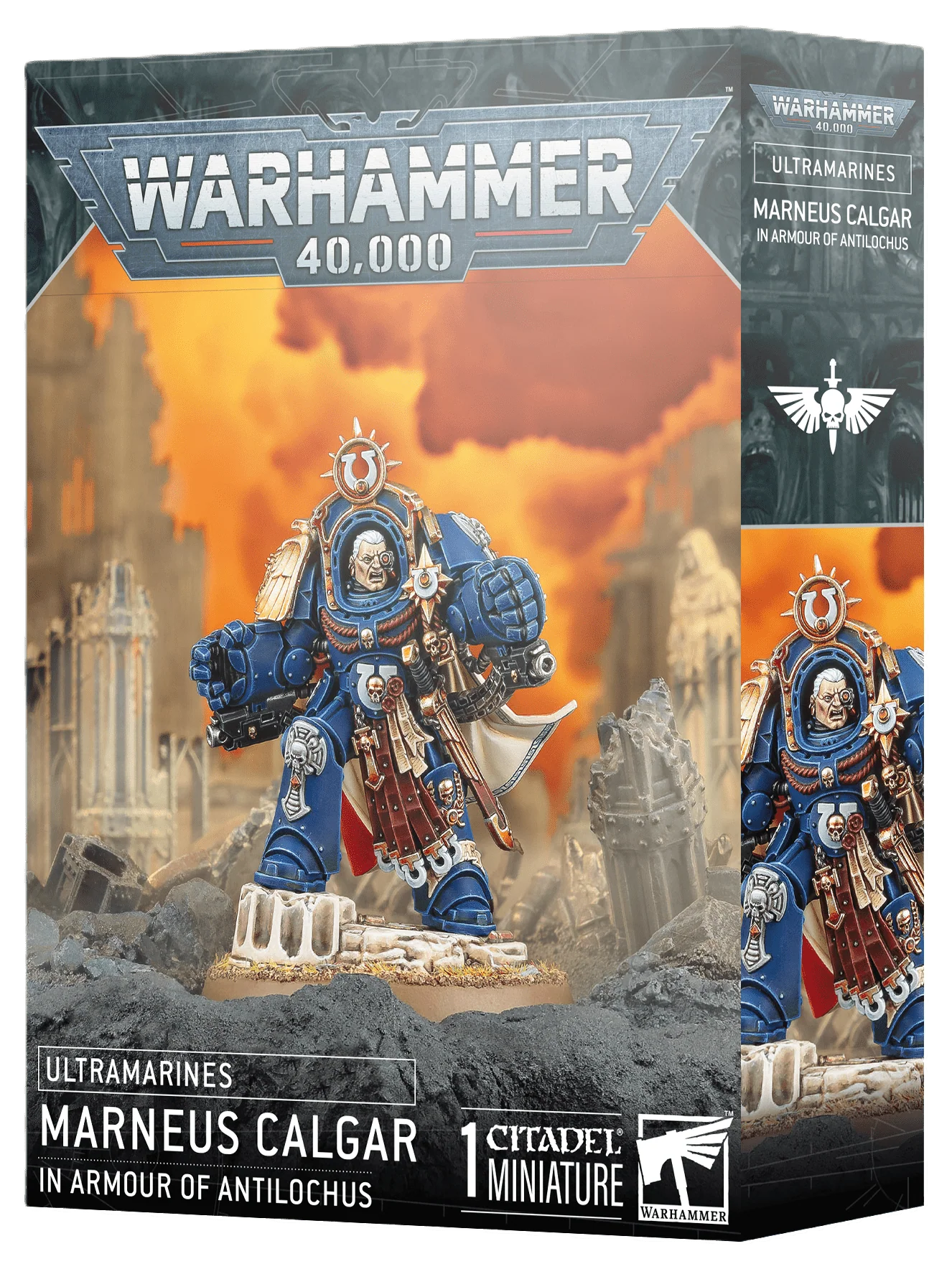 Ultramarines Marneus Calgar in Armour of Antilochus