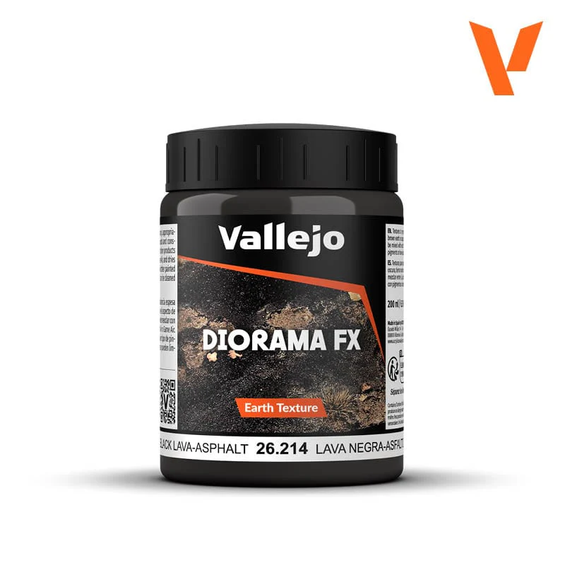 Vallejo Diorama Effects 200ml - Black Lava Asphalt