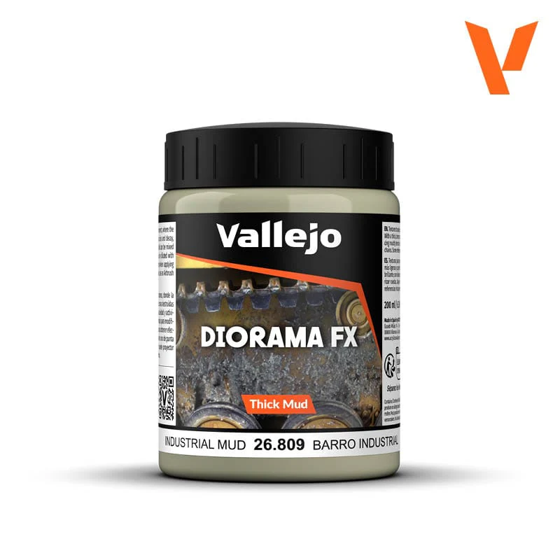 Vallejo Diorama Effects 200ml - Industrial Mud