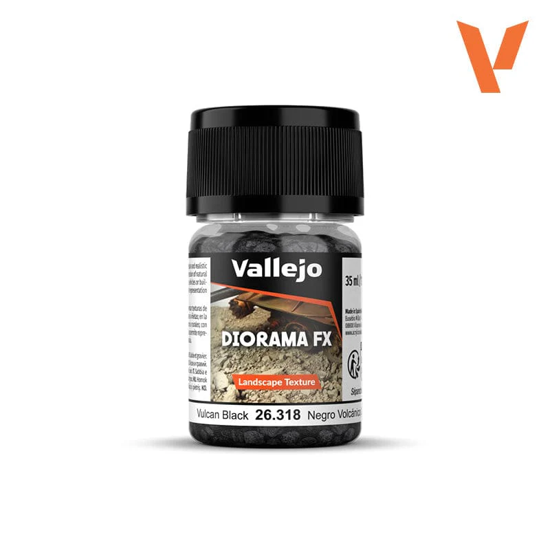 Vallejo Diorama Effects 35ml - Vulcan Black Rocks 2-5mm