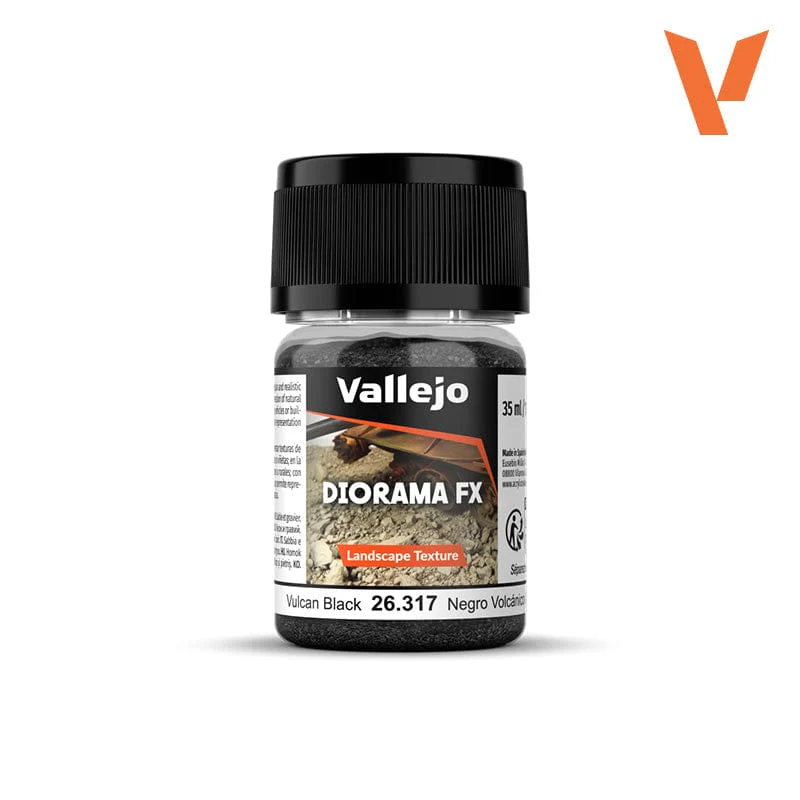 Vallejo Diorama Effects 35ml - Vulcan Black Texture 0.1-2mm