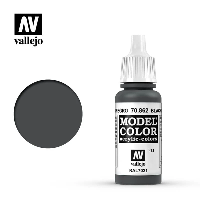 Vallejo Model Color Black Grey 17ml - (185)