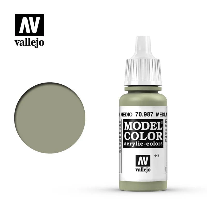 Vallejo Model Color Medium Grey 17ml - (112)