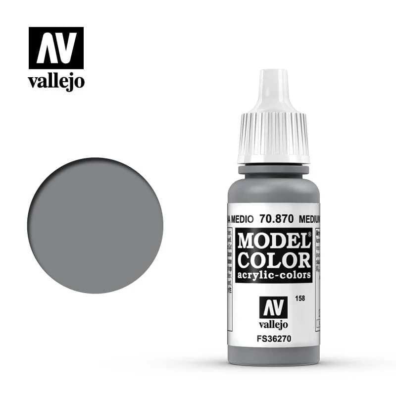 Vallejo Model Color Medium Sea Grey 17ml - (181)
