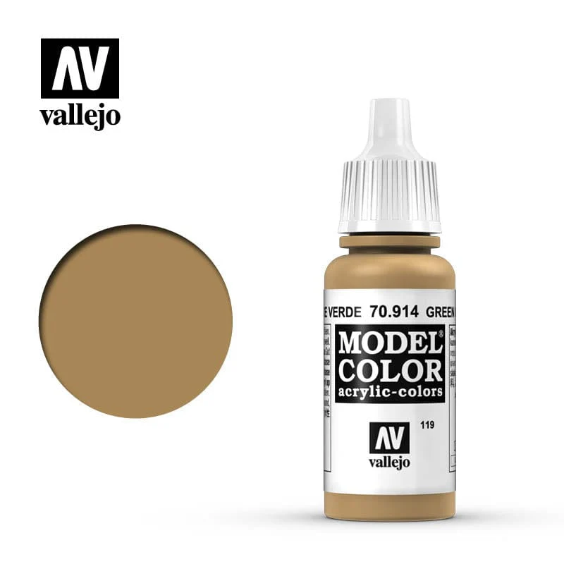 Vallejo Model Color Ochre Green 17ml - (132)