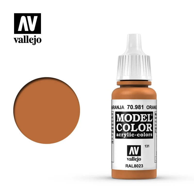 Vallejo Model Color Orange Brown 17ml - (160)