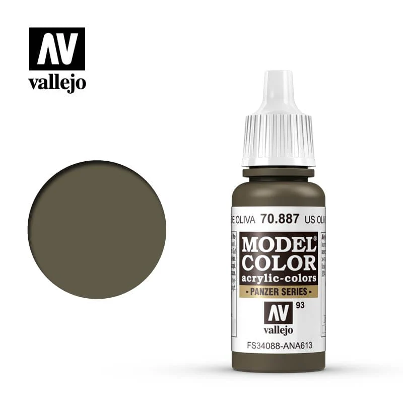Vallejo Model Color US Olive Drab 17ml - (122)