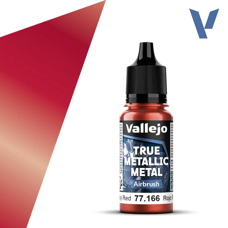 Vallejo True Metallic Metal 18ml - Airbrush Ruby Red