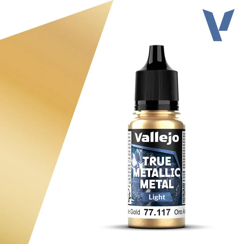 Vallejo True Metallic Metal 18ml - Light Arcane Gold