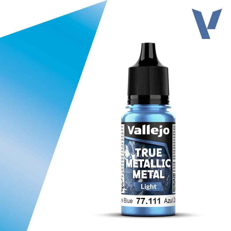 Vallejo True Metallic Metal 18ml - Light Saphirre Blue