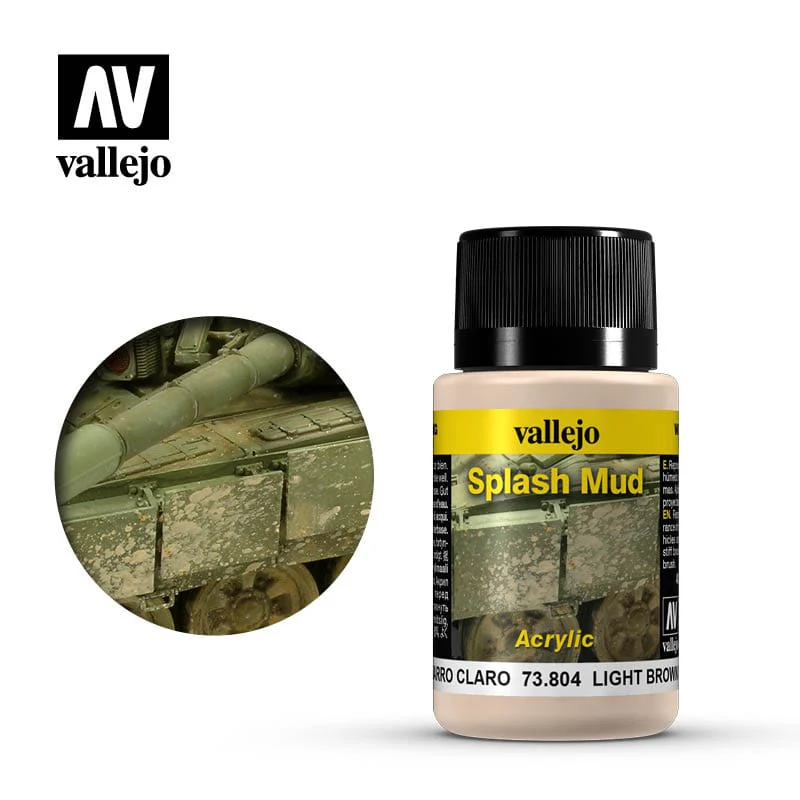 Vallejo Weathering Effects Light Brown Splash Mud 40ml