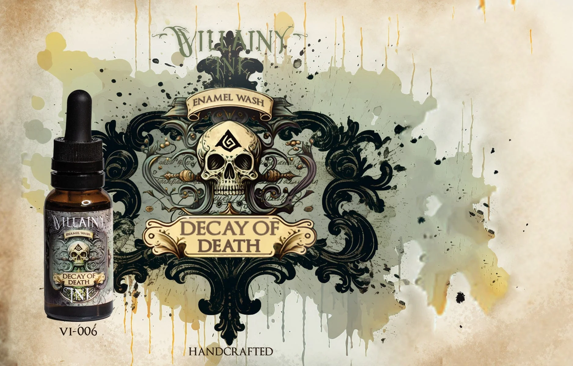 Villainy Inks Phase I - Handcrafted Enamel Washes 30ml - Decay of Death - Image 2