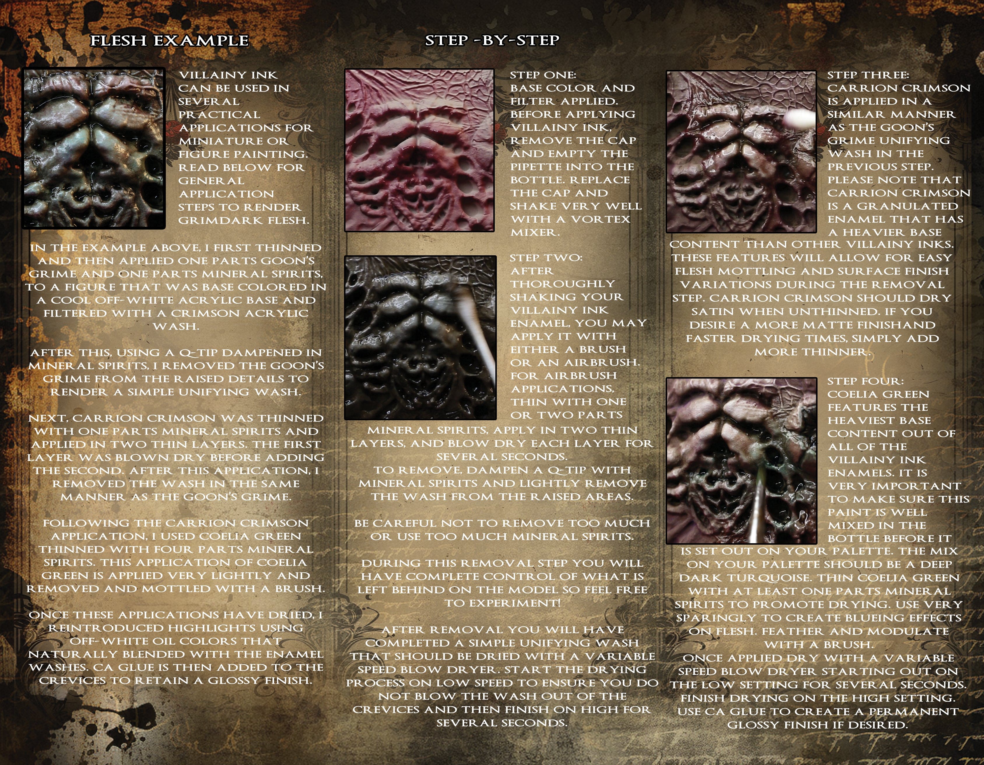 Villainy Inks Phase I - Handcrafted Enamel Washes 30ml - Decay of Death - Image 8