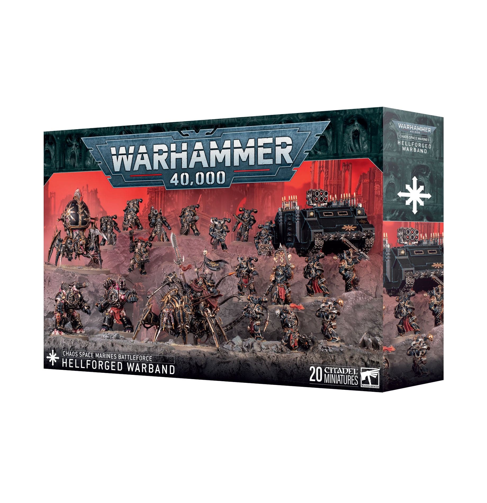 Warhammer 40k Chaos Space Marines Hellforged Warband Battleforce