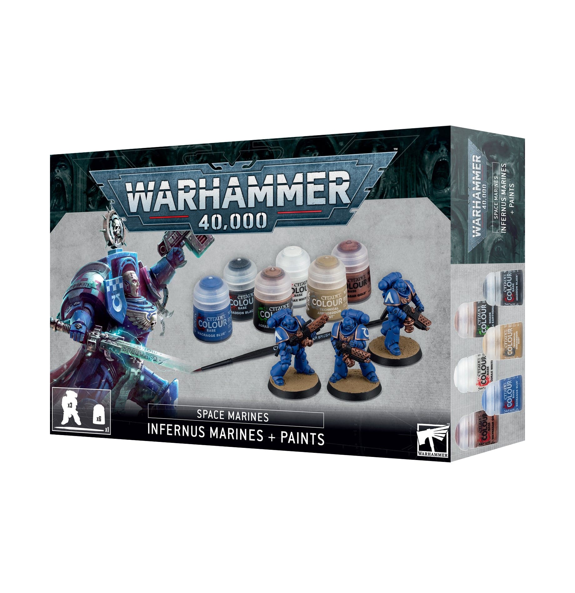 Warhammer 40k Infernus Marines + Paints Set