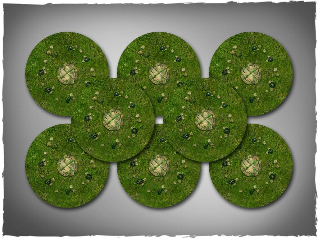 Warhammer Neoprene Objective Markers set - Grass